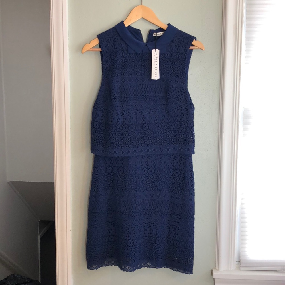 Alice and Olivia NWT size 6 blue dress
